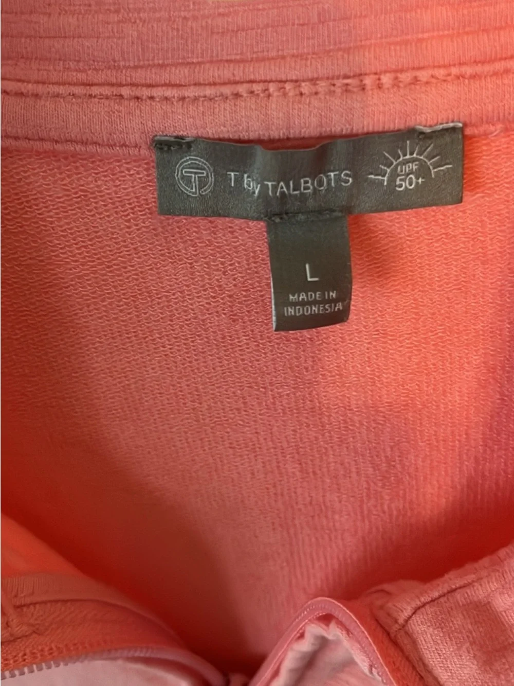 Talbots Pink Full-Zip Utility Jacket - Picture 2 of 6